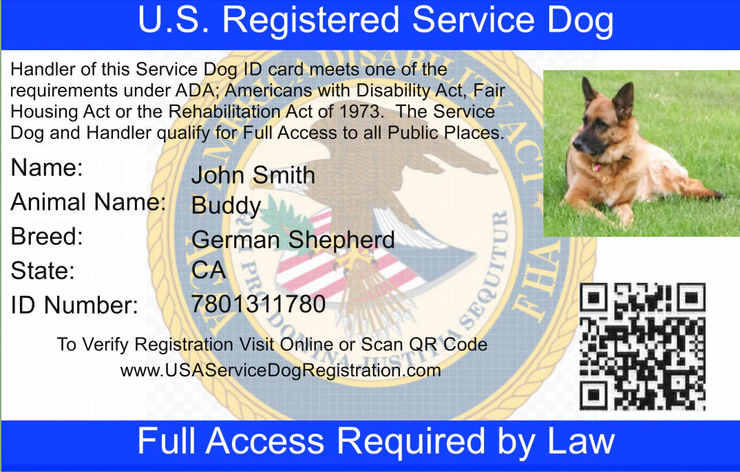 Service Dog Vest w/ Handle Deluxe Registration Package - Image 3
